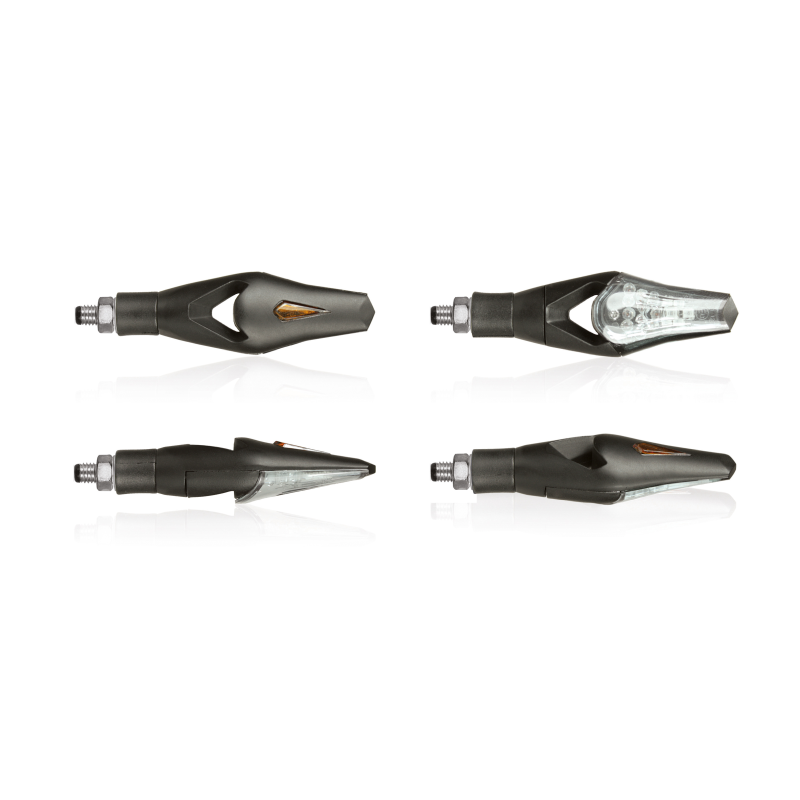 Clignotants à Led Hecker Noir/Transparent